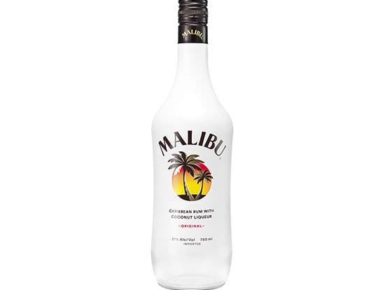 Malibu Coconut, 750mL rum (21.0% ABV)