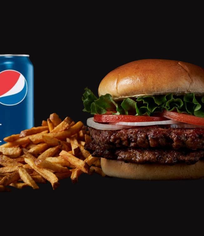 DOUBLE HAMBURGER COMBO CALS 1080-1250 