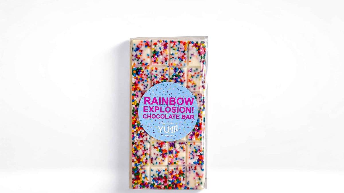 Rainbow Explosion! Chocolate Bar