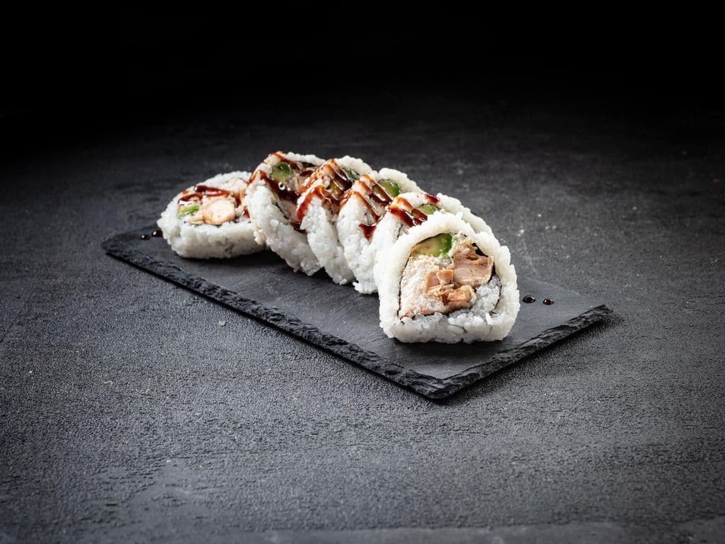 Salmon Tempura Roll.