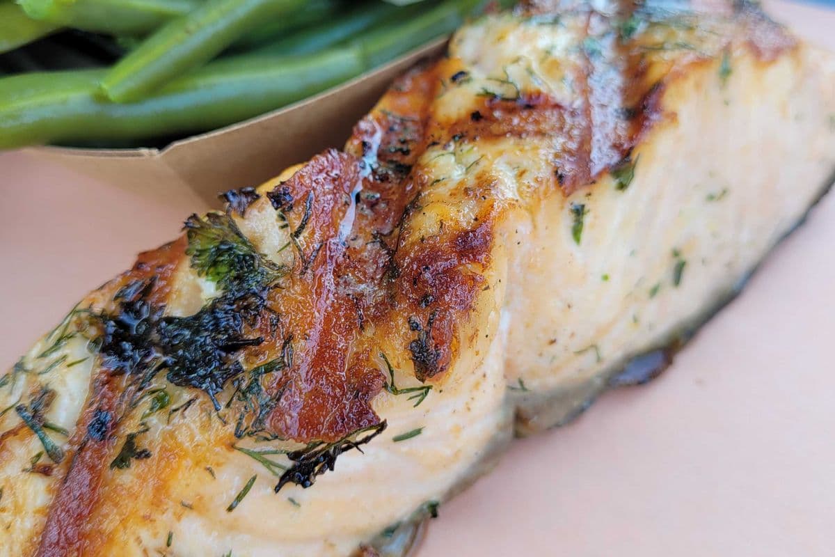 Grilled Salmon and One Side
