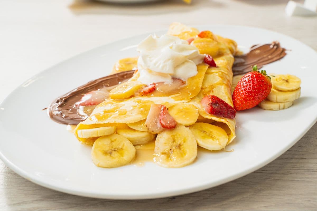 Bursting Banana Crepe