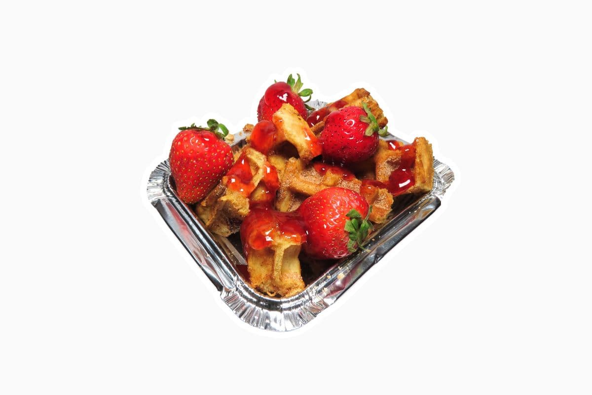 Strawberry Infused Waffle Bites