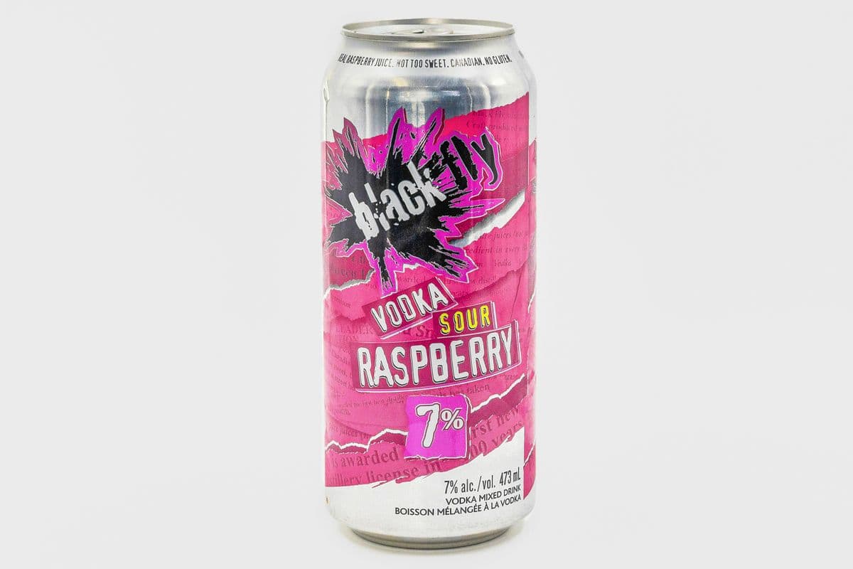 Black Fly Vodka Sour Raspberry Tall Can (1 x 473ML CAN)