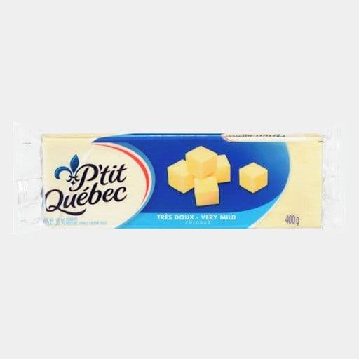P'tit Quebec - Cheddar blanc très doux (400g) / P'tit Quebec - Very Mild White Cheddar (400g)