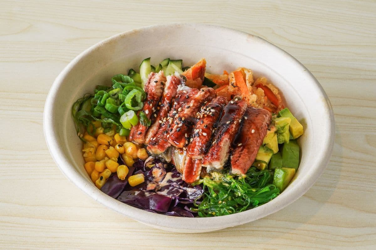 Unagi (BBQ Eel) Poke Bowl
