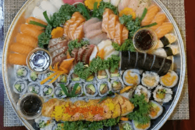 218. Sushi, Sashimi, and Maki C Combo Platter (94 pcs)