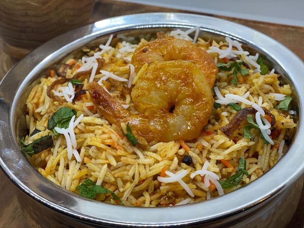 Bindaas Biryani Shrimp
