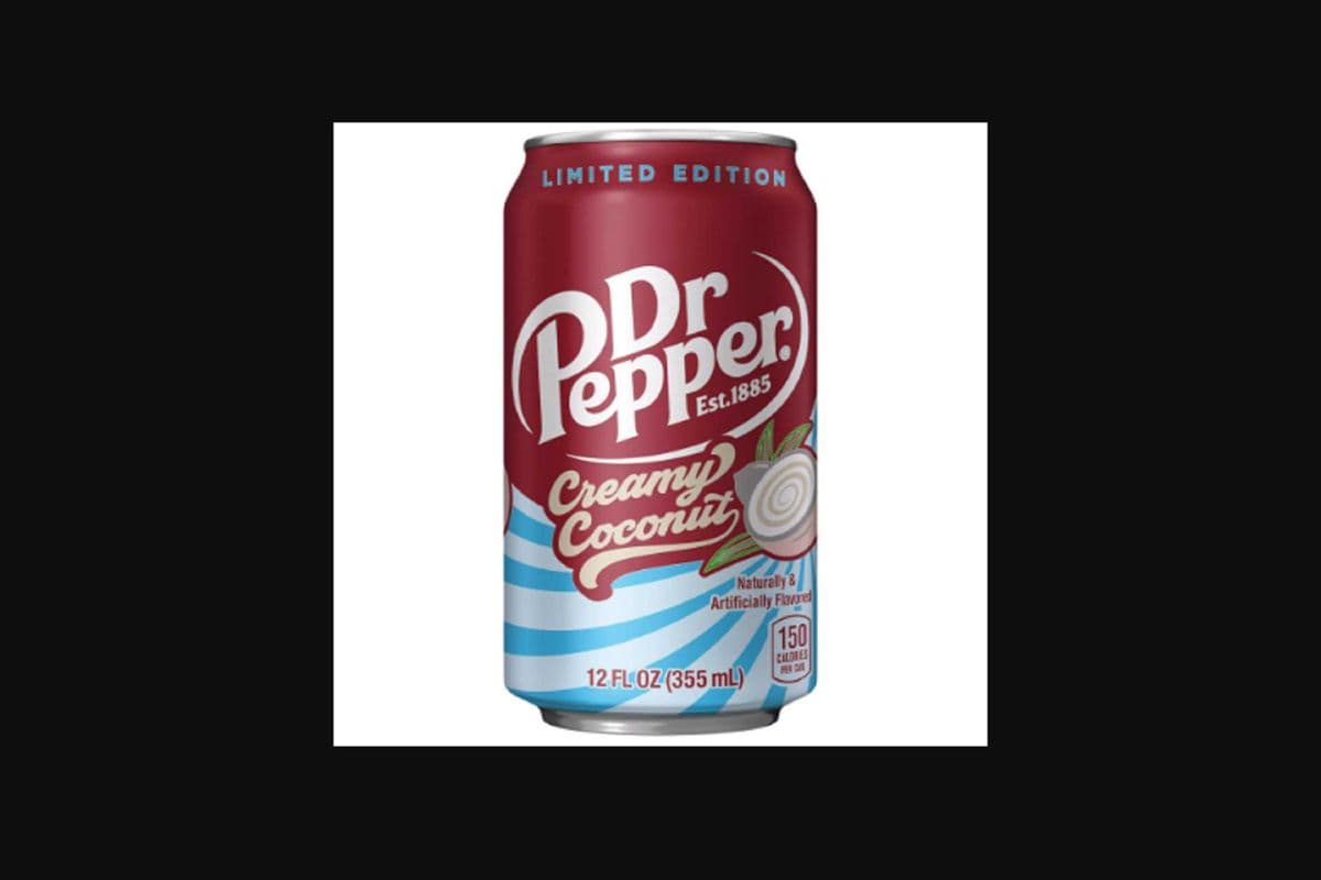 Dr Pepper Creamy Coconut Soda Pop Limited Edition USA Product (355 ml)
