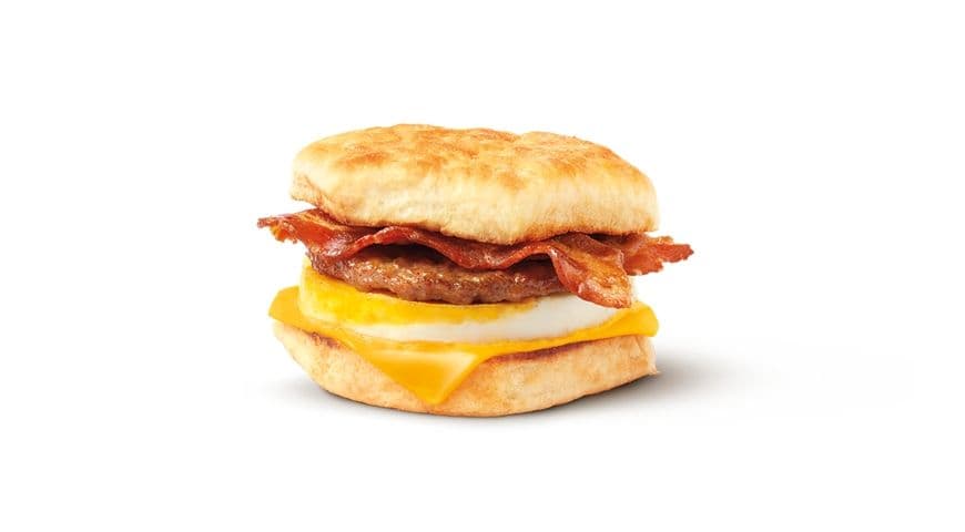 Double Stacked Breakfast Sandwich