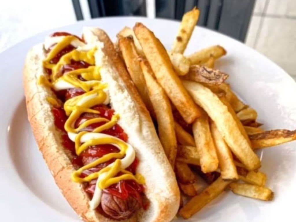 All Beef Vender Hotdog with Fries