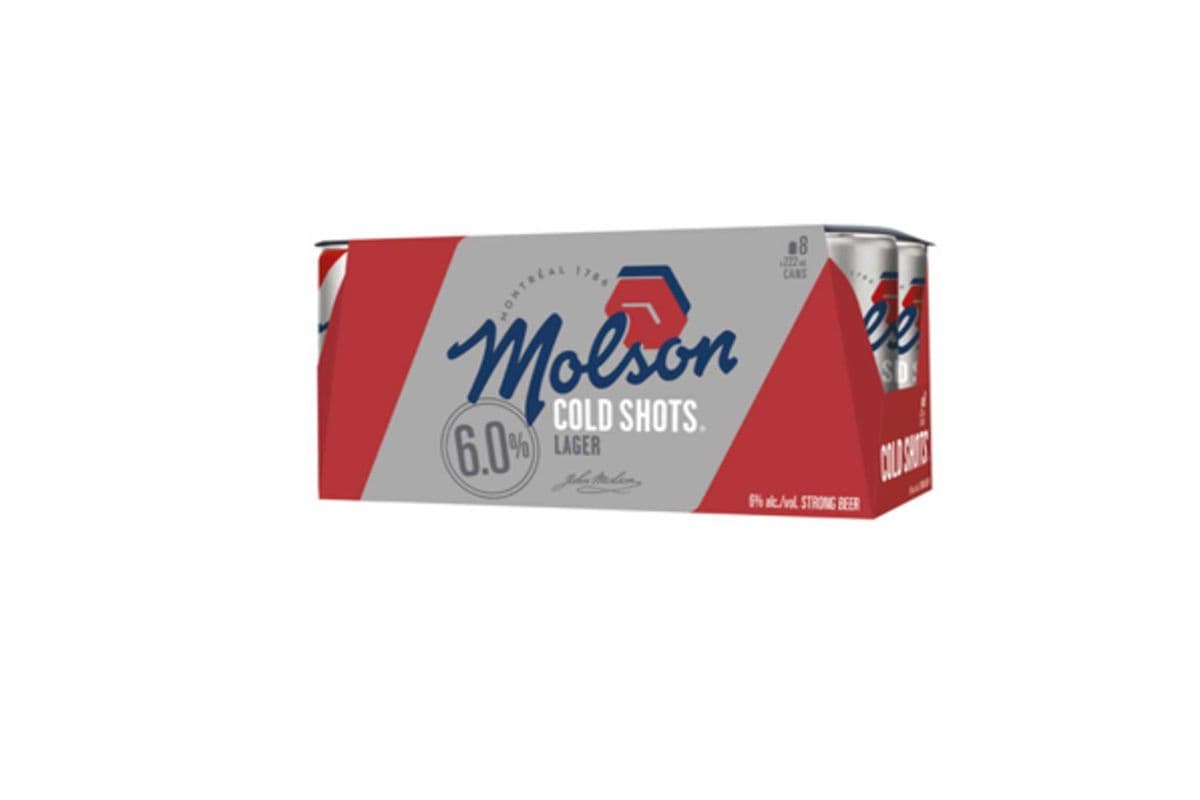 Canadian Molson Cold Shots (8 x 222ml)
