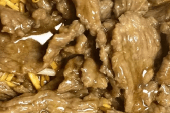 Beef Flat Rice Noodle with Black Bean Sauce