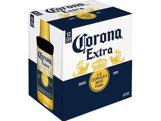 Corona 12 bottles, 330mL import (4.6% ABV)