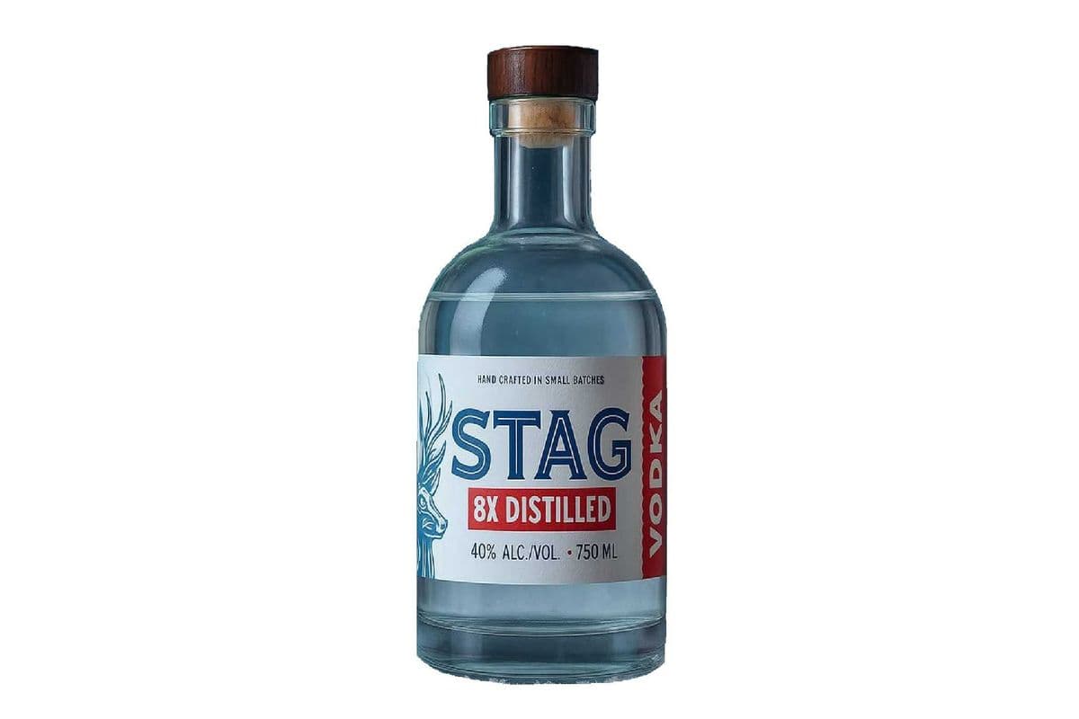 STAG 8x Distilled Vodka-750ml (1 x 750ml)