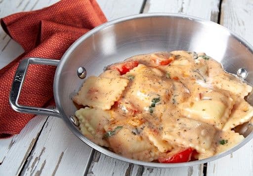 Ravioli salsa rosa / Ravioli salsa rosa