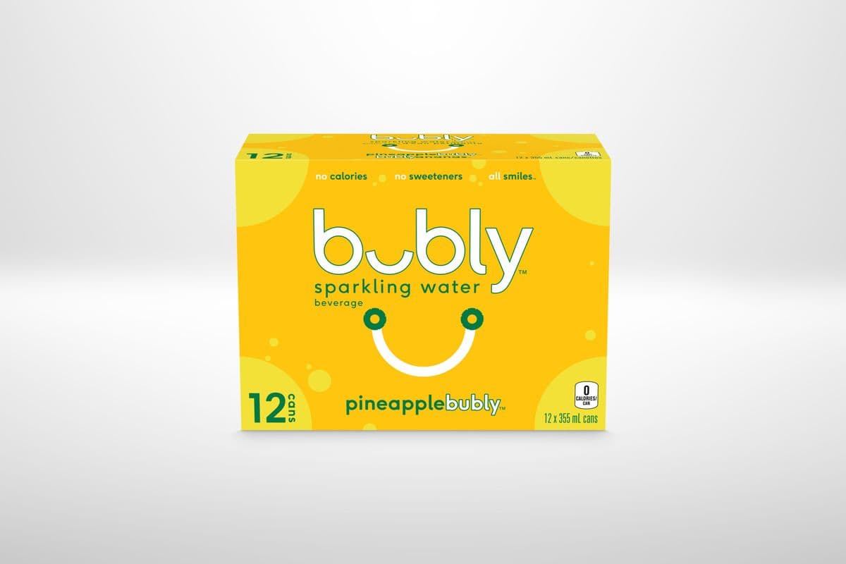 Bubly Pineapple 355 ml (12 Pack)