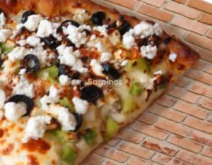 GREEK BEEF FETA PIZZA