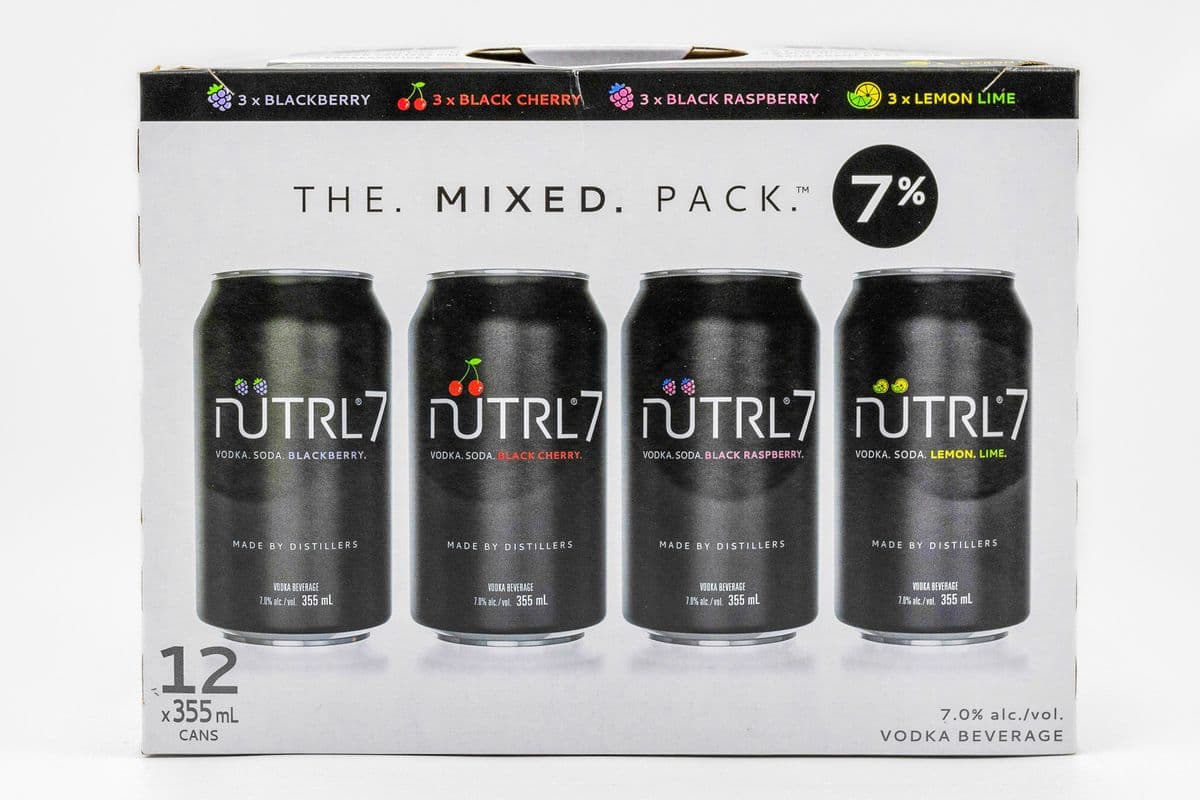 Nutrl 7% Vodka Soda Variety Pack (12 Cans) (12 x 355 ml)