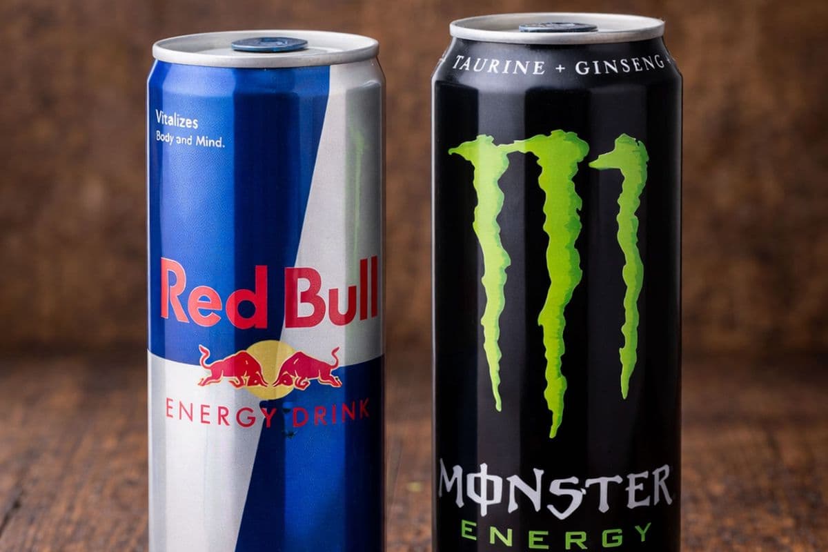 Red Bull, & MONSTER ENERGY DRINKS