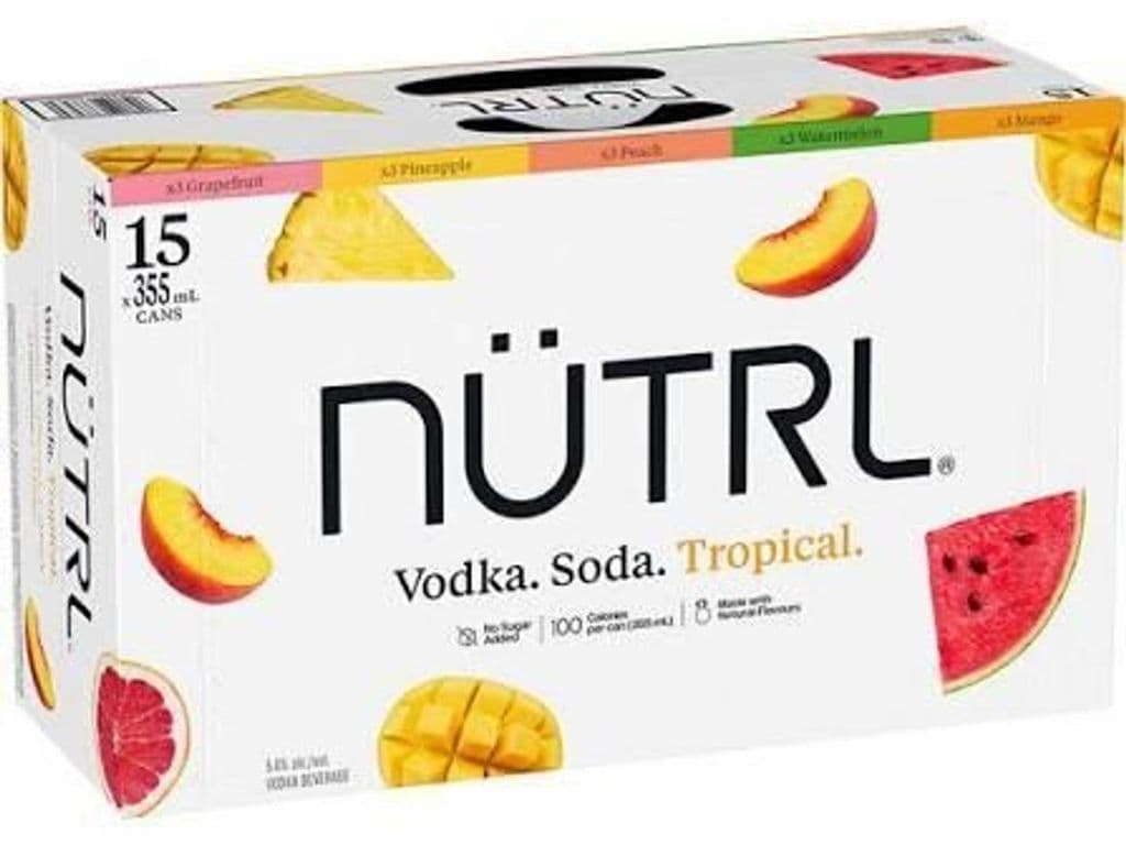 NUTRL Vodka Soda Tropical Mix 12 x 355ml