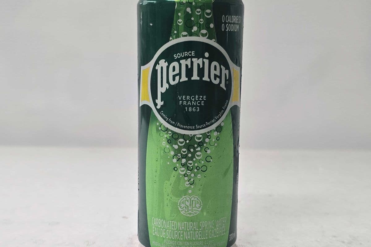 Perrier Carbonated Natural Spring Water Can (330ml)