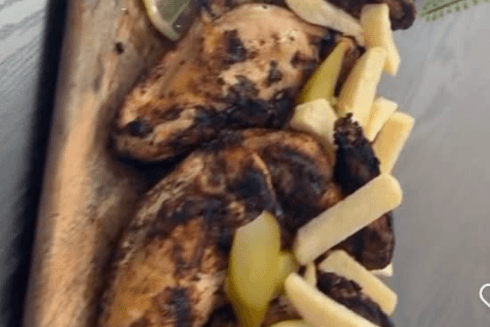 Whole Grilled or Fried Chicken with Garlic Sauce