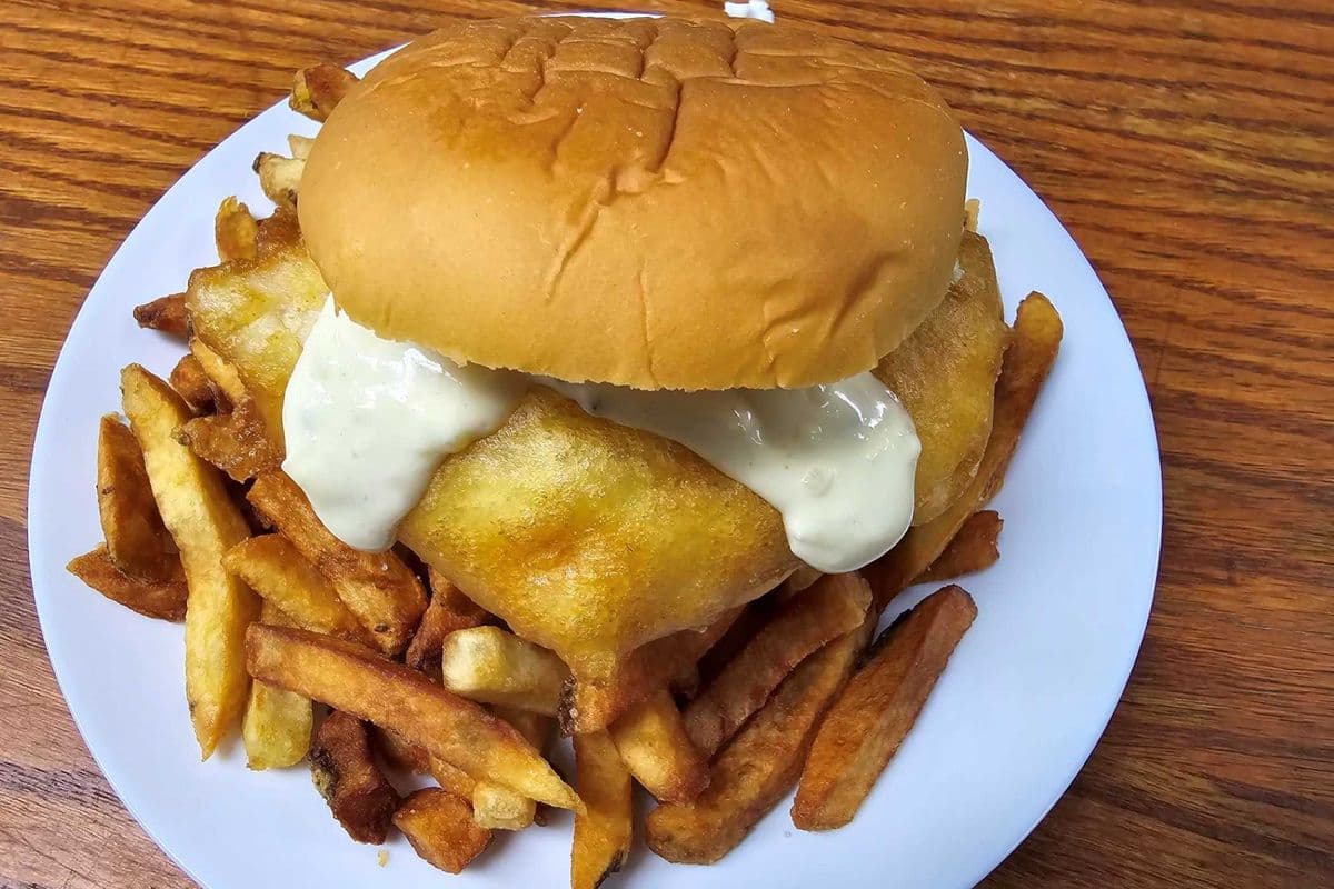 Haddock Burger Dinner