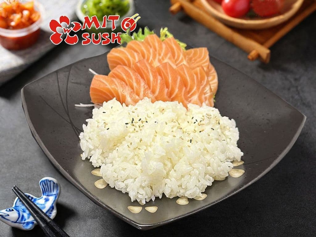 Salmon Sashimi Don