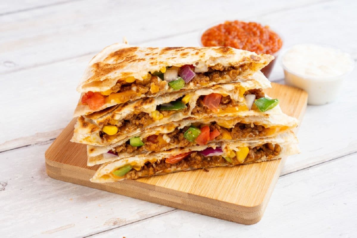 Veggie Ground Quesadilla