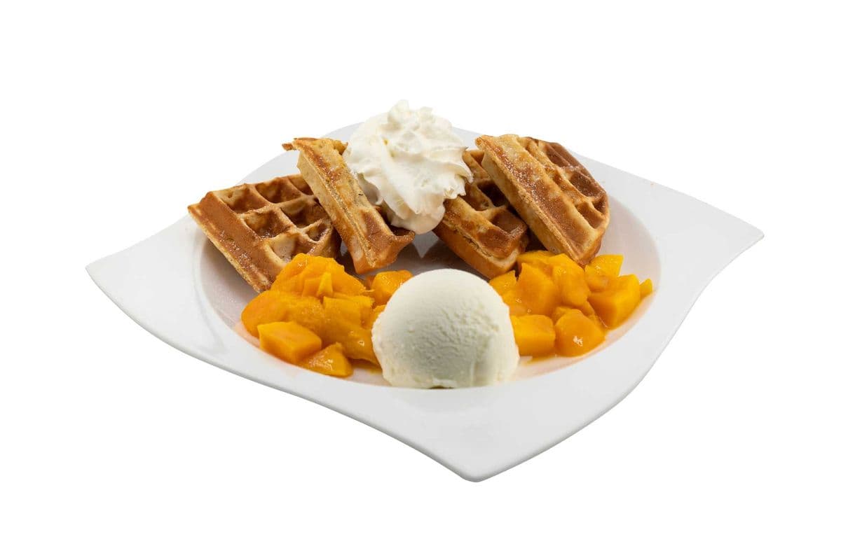 Mango Belgian Waffle