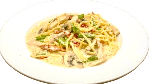 #1 Asparagus Mushroom Linguini (NON GF)