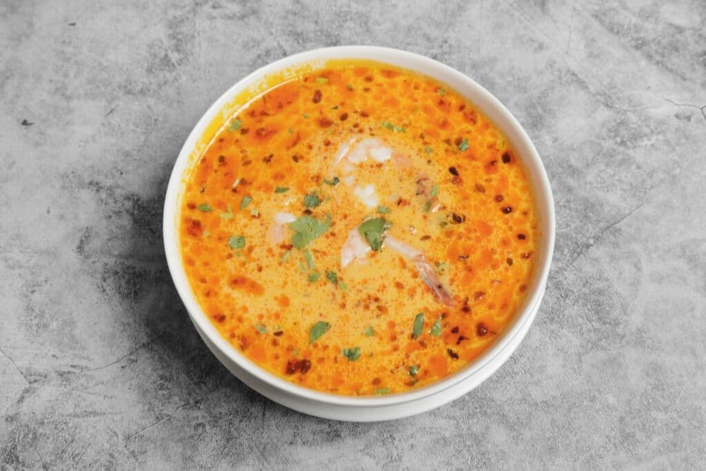 Velouté aux crevettes / Shrimp Velouté / Chupe de camarones