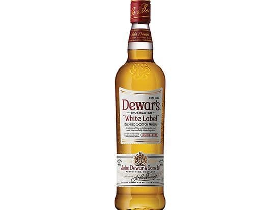 Dewars White Label, 750mL blended scotch whiskey (40.0% ABV)