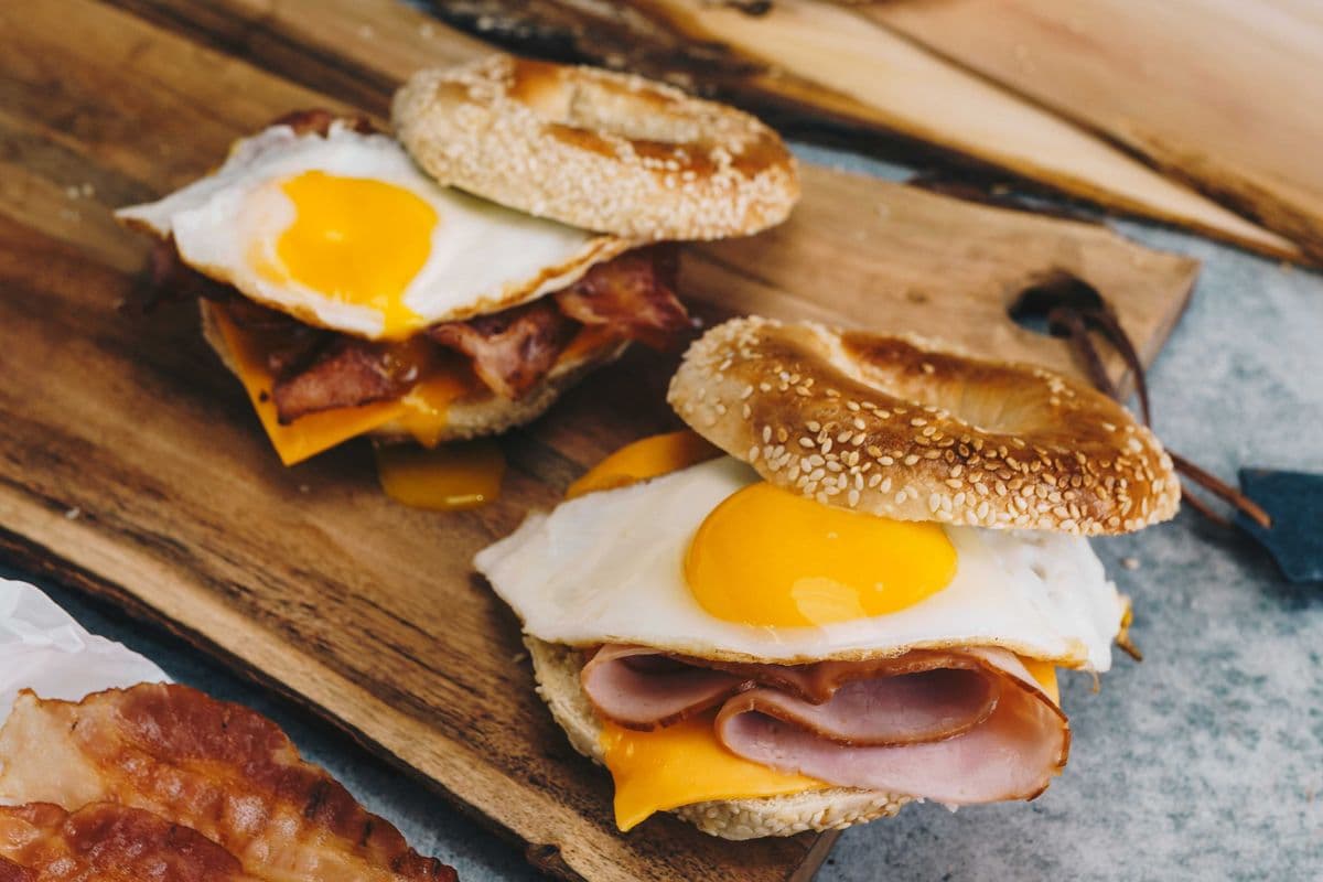 Breakfast Bagel Sandwich