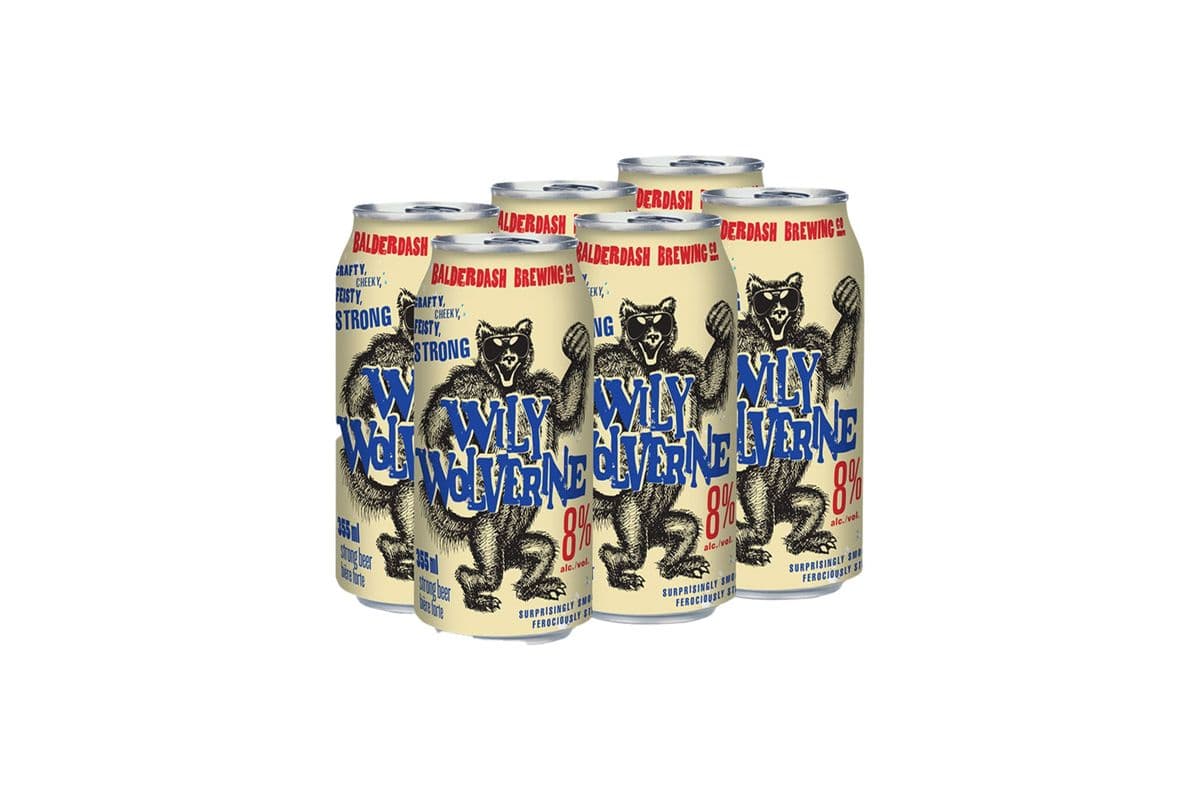 Wily Wolverine Strong Lager (6 x 355mL)