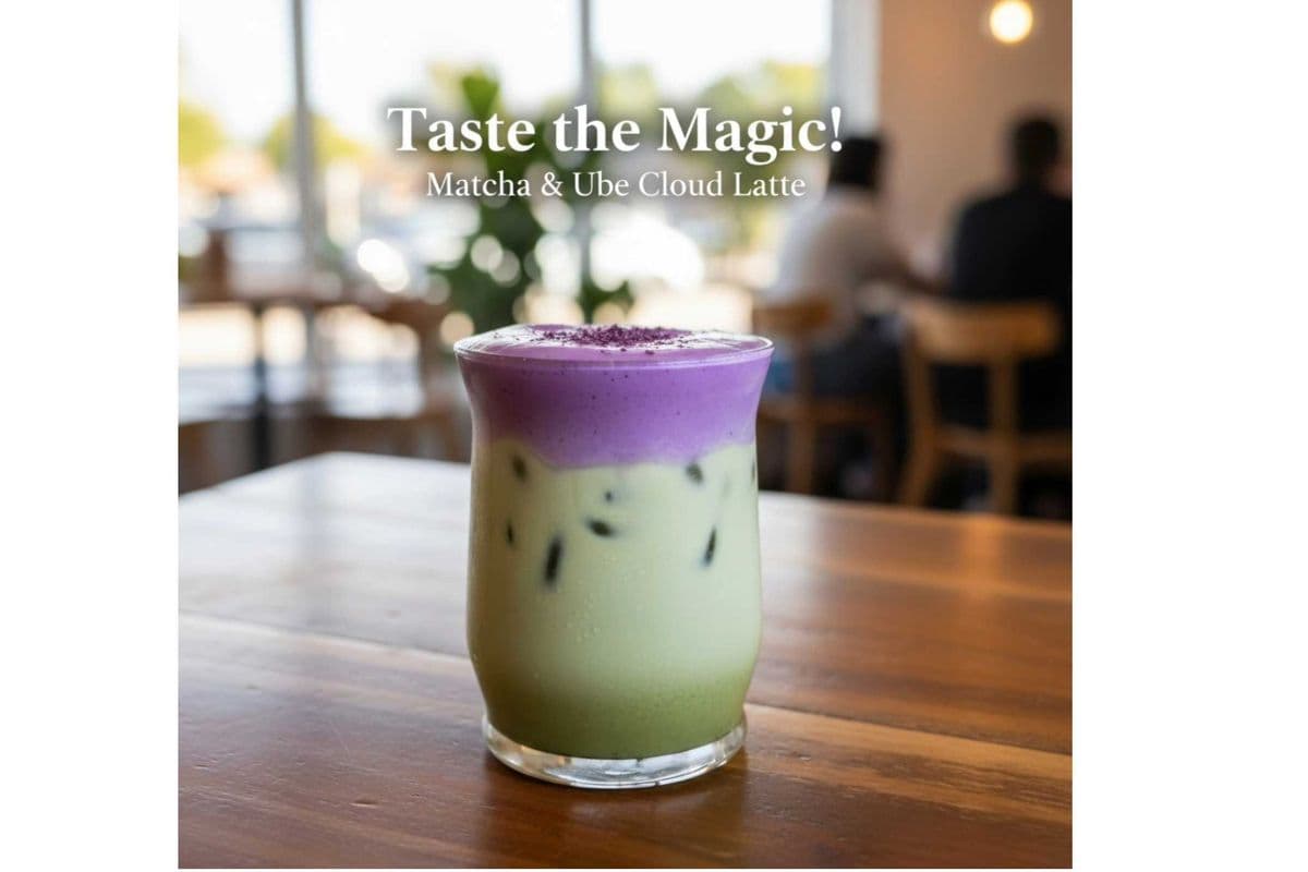 Ube Matcha Latte (20 oz)