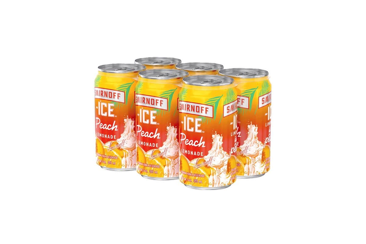 Smirnoff Ice Peach Lemonade - 6PK (6 x 355mL Cans)