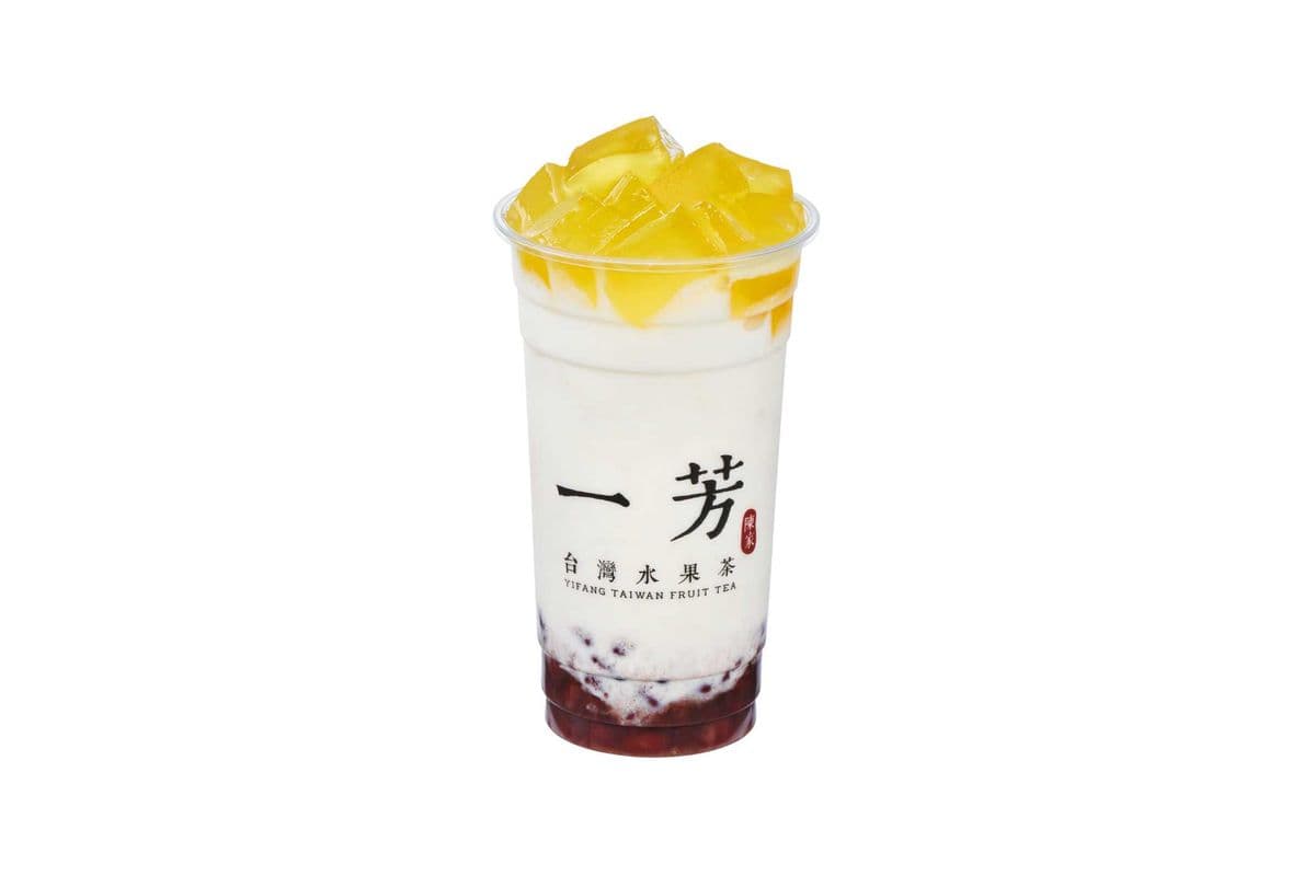 Red Bean Jelly Cake Milk 蜜紅豆粉粿鮮奶