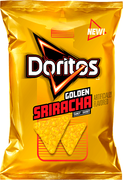 Doritos Sriracha Sucrée et Relevée 210g/ Doritos Tangy Golden Sriracha 210g