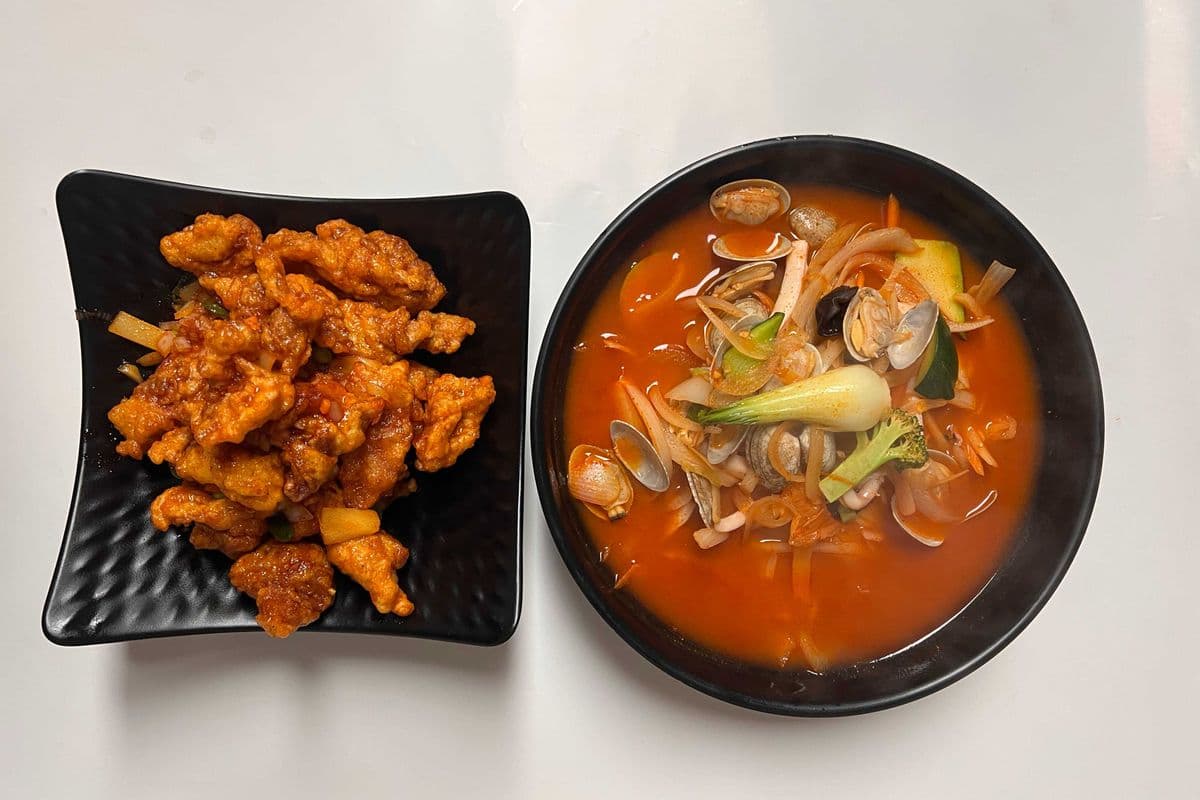 Kkanpunggi (Medium) + Clam Jjamppong