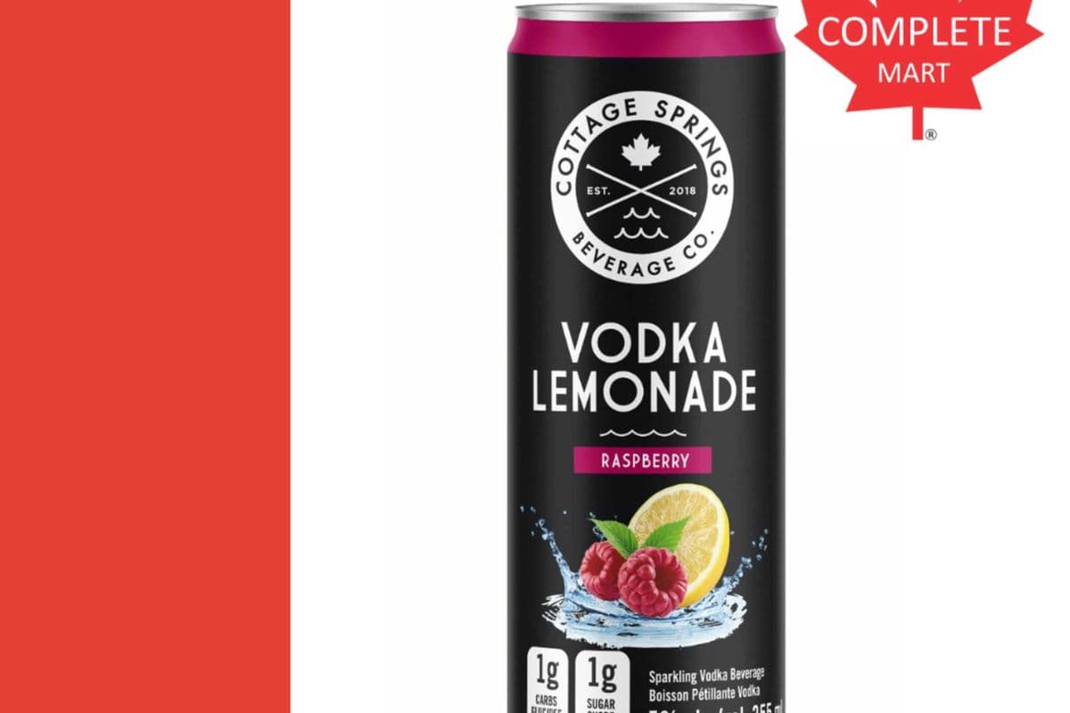 COTTAGE SPRINGS VODKA RASPBERRY 355ML (1 x 355ML)