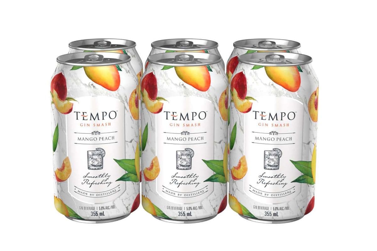 Tempo Gin Smash Mango Peach (6 x 355ml Cans)
