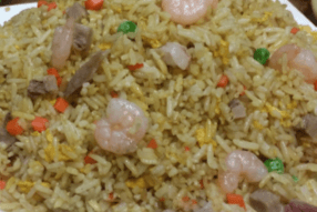 BBQ Pork and Shrimp Fried Rice 扬州炒饭