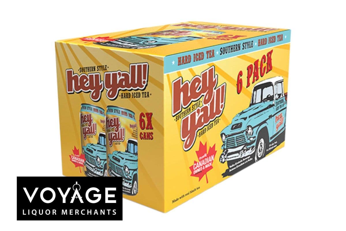 Hey Y'all Hard Iced Tea (6 x 341 ml)