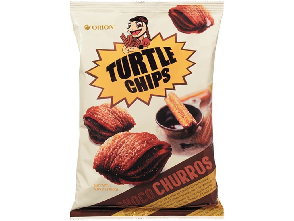 Turtle Chips Churro Layered Sweet Chocolate Chips 80g Korean Snack