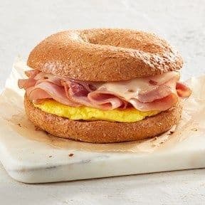 Ham, Egg & Swiss on a bagel