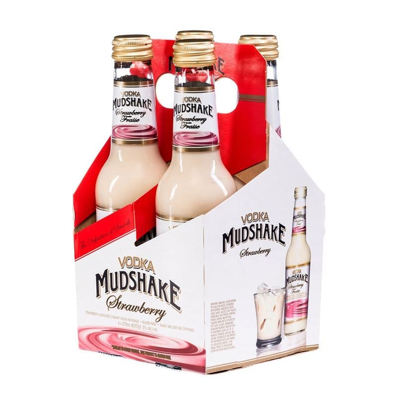 Vodka Mudshake Strawberry (4 x 270 ml bottles)