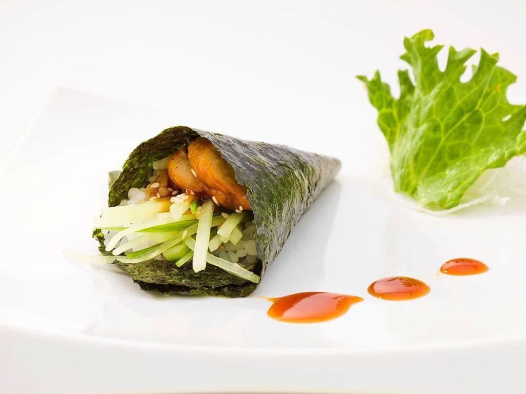 84H.BBQ Eel Hand Roll