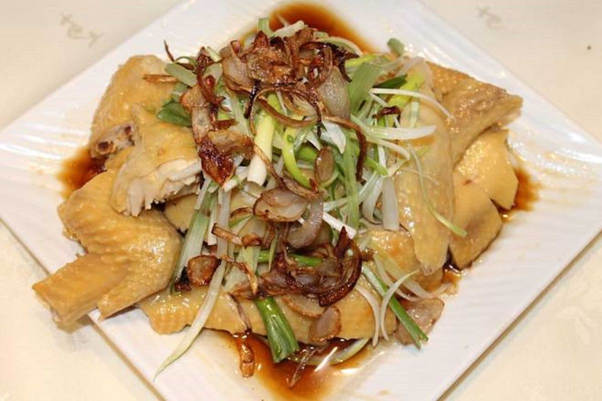 葱油走地鸡 Chicken with Onion and Soy Sauce